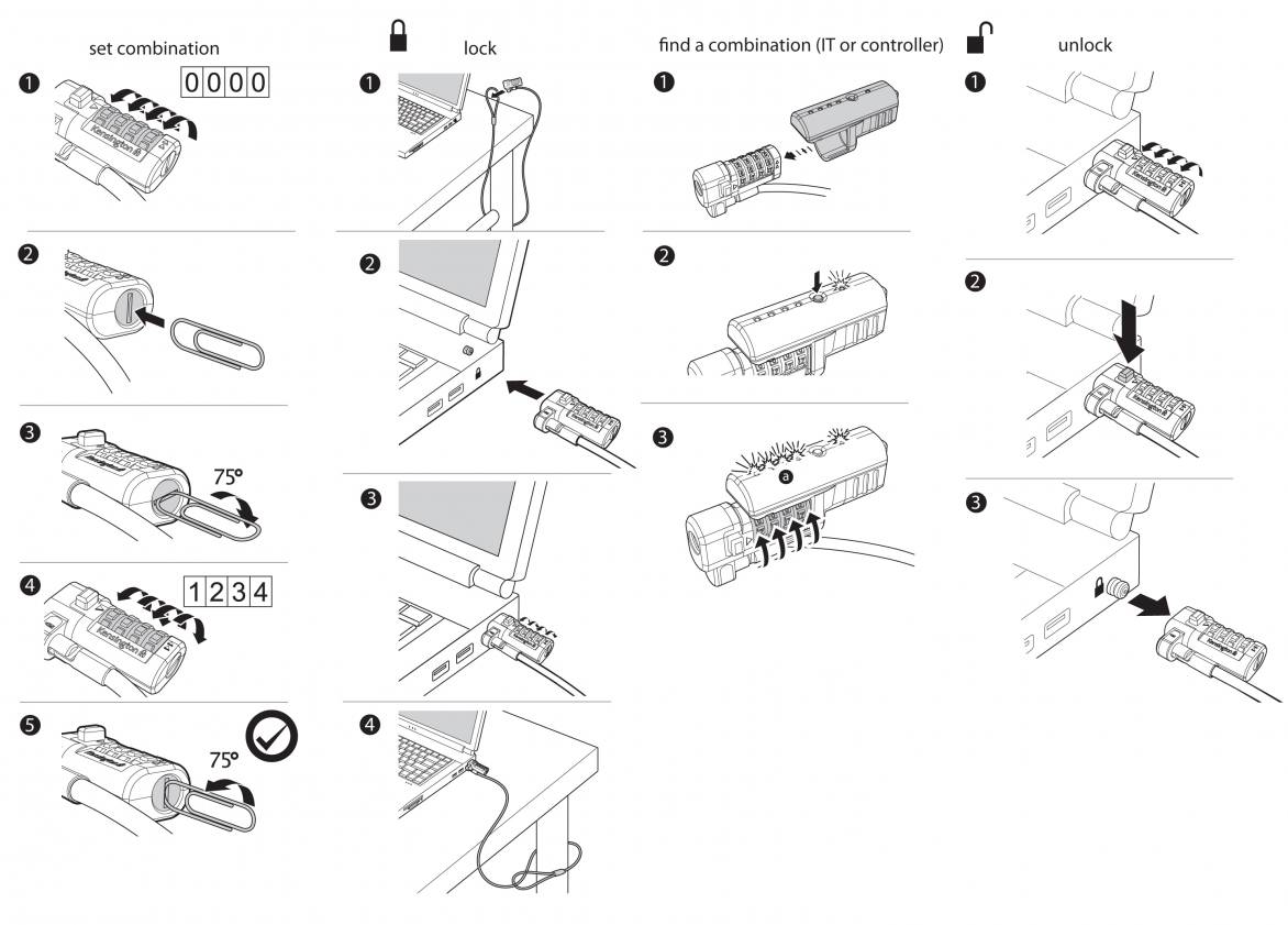 Kensington - Manual How to Use - ClickSafe® ComboGenie