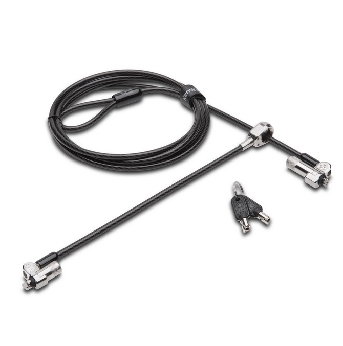 Kensington Lock NanoSaver™ Keyed Dual Head Laptop Lock Master Keyed